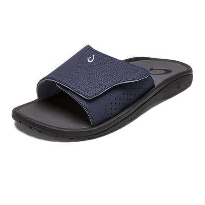 OluKai Nalu Slide - Trench Blue / Charcoal | Men's Sandals | Men OluKai discount