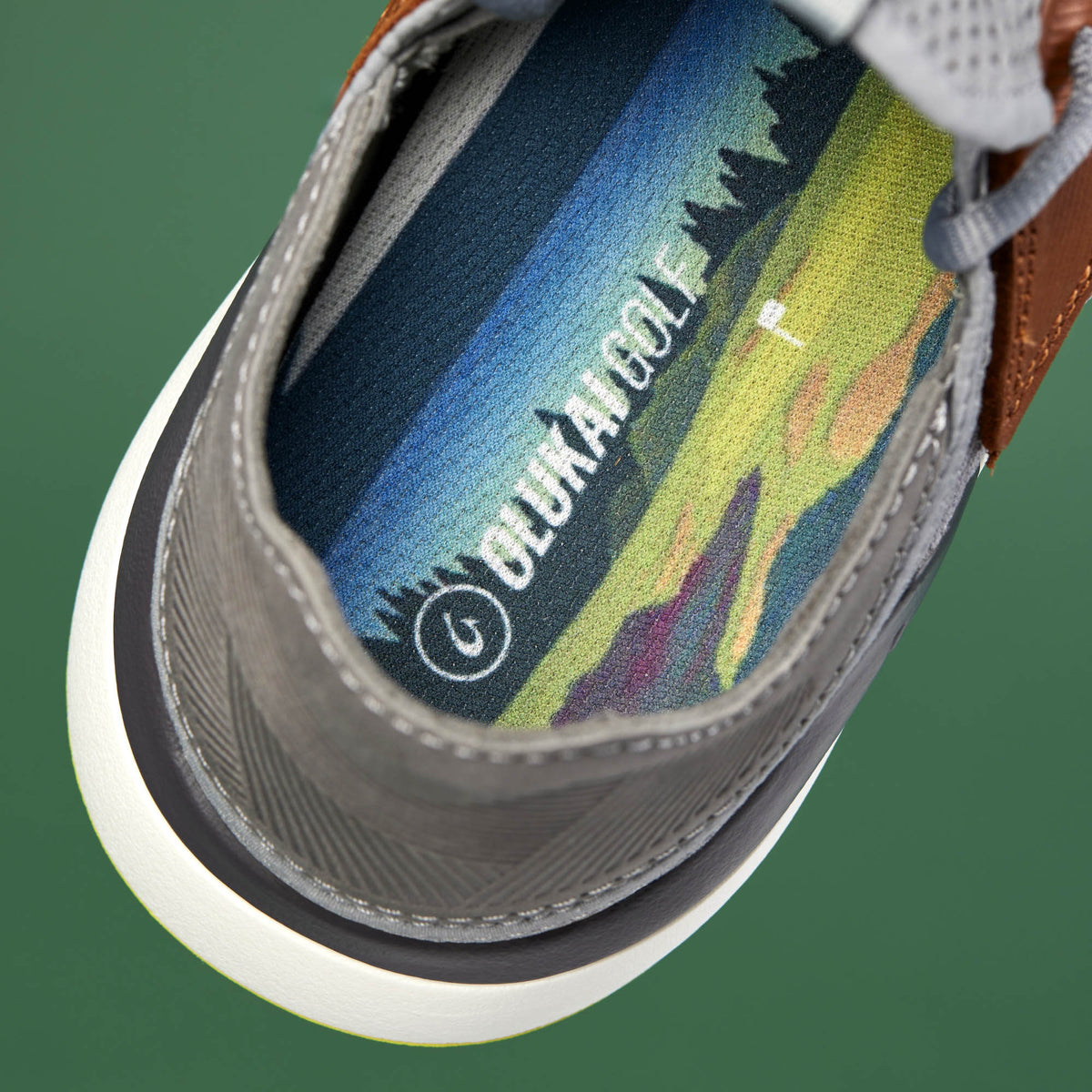 Manele Men’s Breathable Golf Shoes - Poi / Charcoal | Men OluKai near me