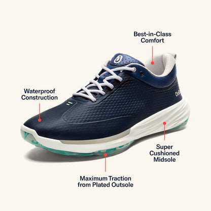 Mākena Men’s Waterproof Golf Shoes - Mood Indigo | Men OluKai online