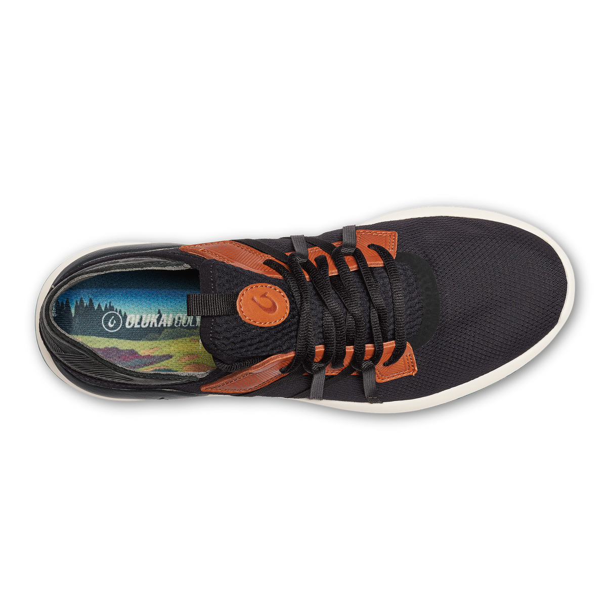 Manele Men’s Breathable Golf Shoes - Black / Dark Shadow | Men OluKai for sale