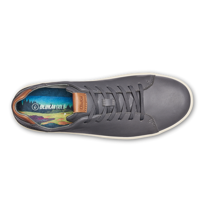 Wai‘alae Men’s Waterproof Leather Golf Shoes - Stone | Men OluKai discount