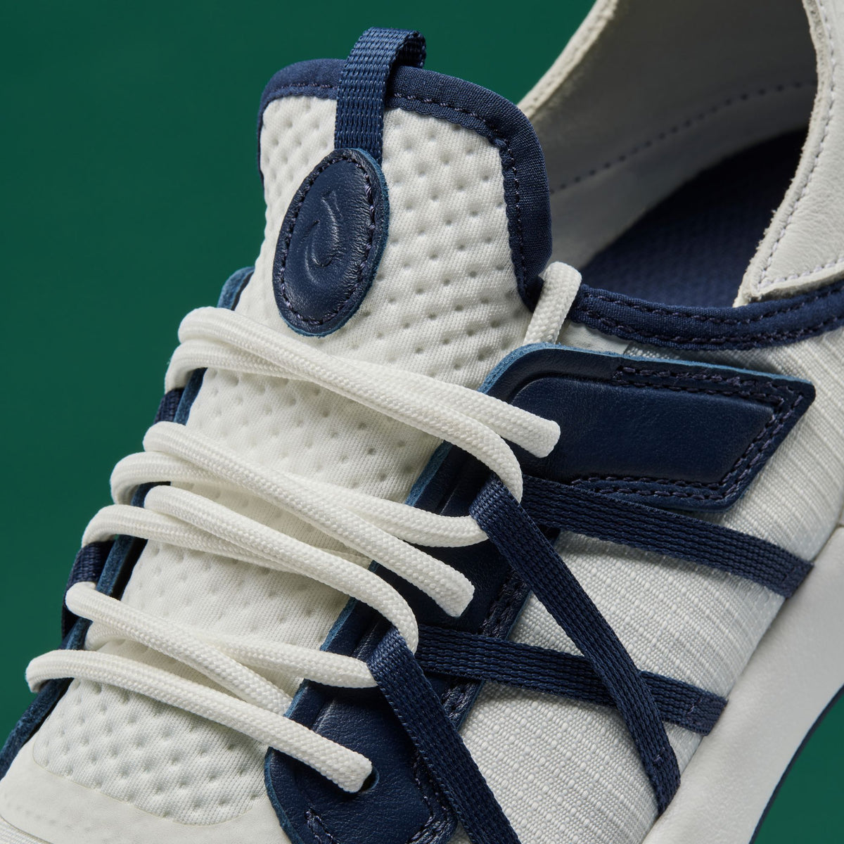 Manele Men’s Breathable Golf Shoes - Bright White / Mood Indigo | Men OluKai on sale