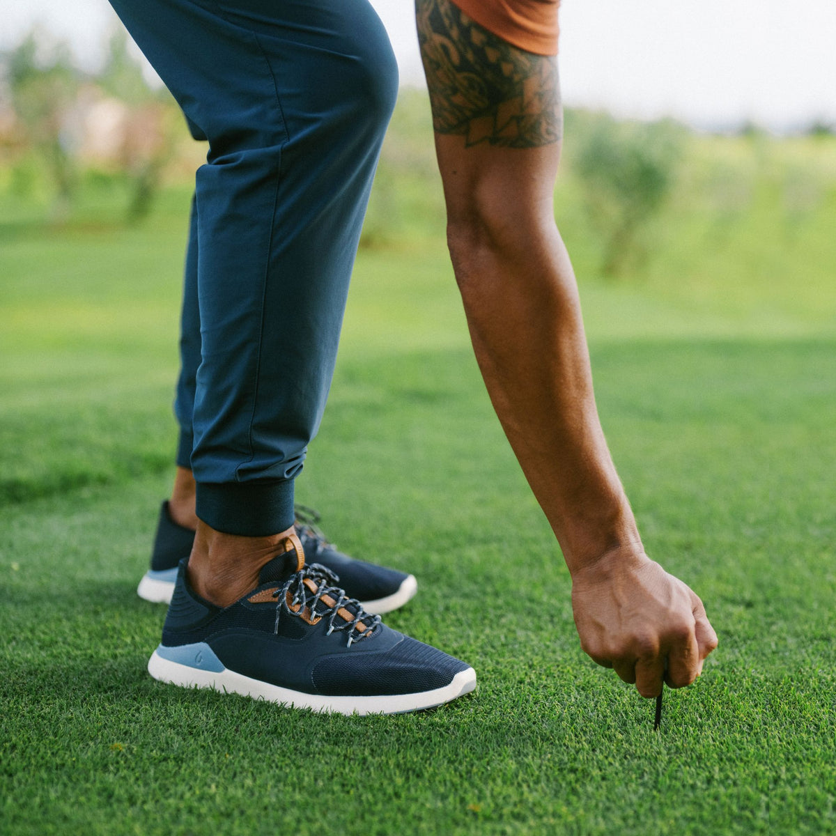 OluKai Kā‘anapali Men’s Golf Shoe - Trench Blue / Sea Ice | Men OluKai cheap