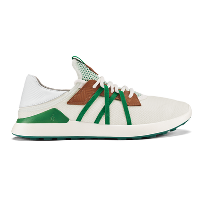 Manele Men’s Breathable Golf Shoes - White / Bamboo | Men OluKai discount