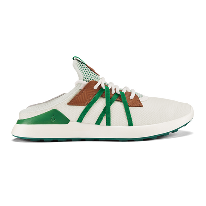 Manele Men’s Breathable Golf Shoes - White / Bamboo | Men OluKai discount
