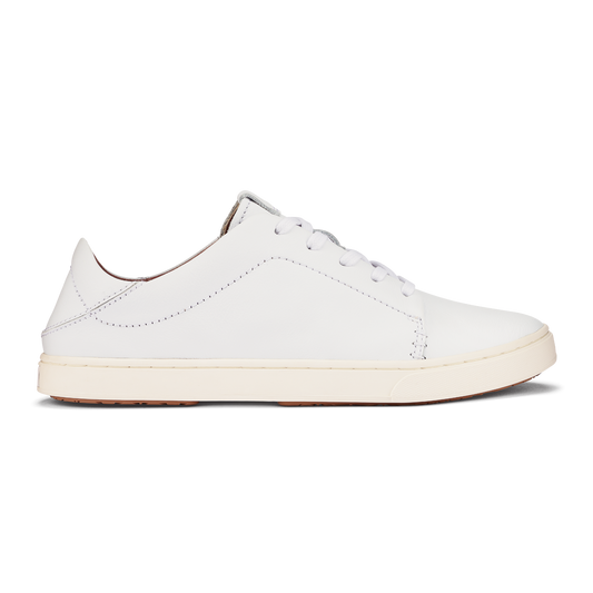 Pehuea Lī ‘Ili Women's Leather Sneakers - White | Women OluKai sale
