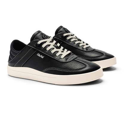 Hā‘upu Women’s Leather Sneakers - Onyx | Women OluKai for sale