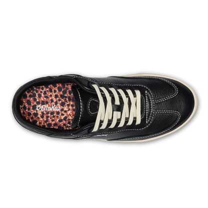 Hā‘upu Women’s Leather Sneakers - Onyx | Women OluKai for sale
