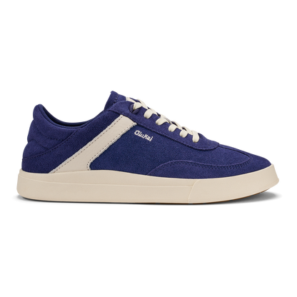 Hā‘upu Women’s Leather Sneakers - Navy / Off White | Women OluKai on sale