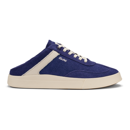 Hā‘upu Women’s Leather Sneakers - Navy / Off White | Women OluKai on sale