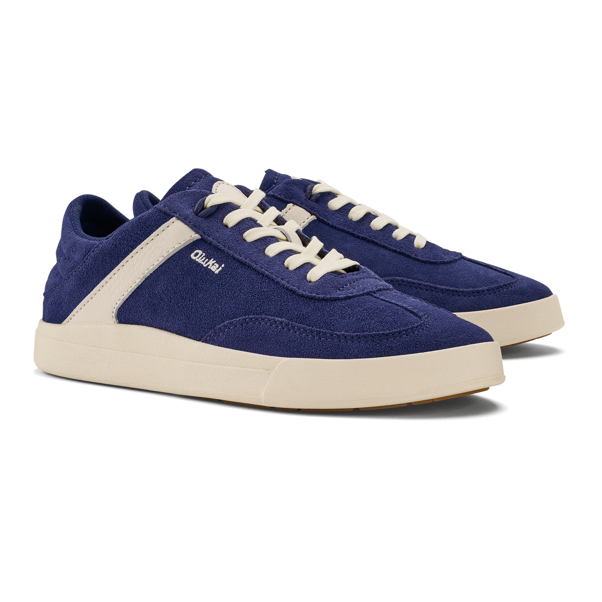 Hā‘upu Women’s Leather Sneakers - Navy / Off White | Women OluKai on sale