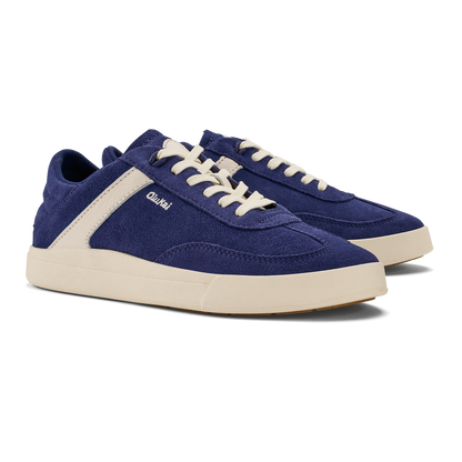 Hā‘upu Women’s Leather Sneakers - Navy / Off White | Women OluKai on sale