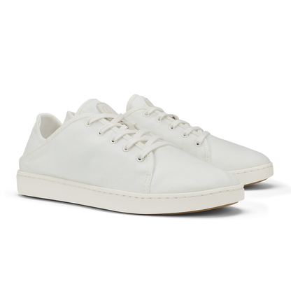 OluKai Pehuea Lī Canvas Women's Sneakers - Bright White | Women OluKai cheap