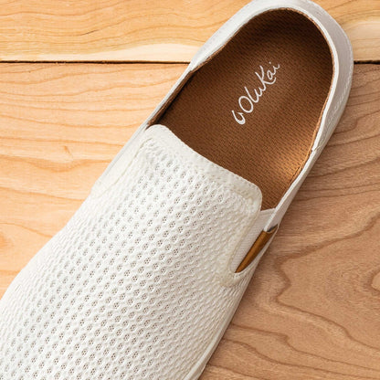 Pehuea Women's Breathable Slip-On Sneakers - Bright White | Women OluKai cheap