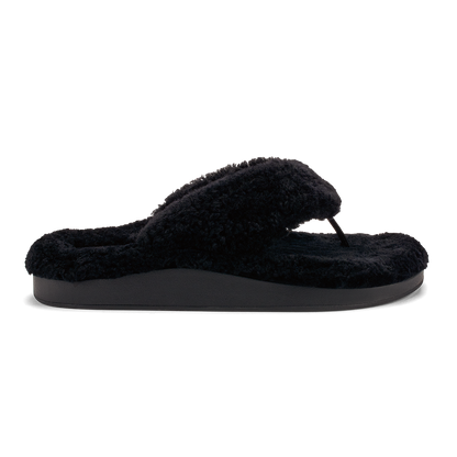 Kīpe'a Heu Women‘s Flip Flop Slippers - Black | Women OluKai sale