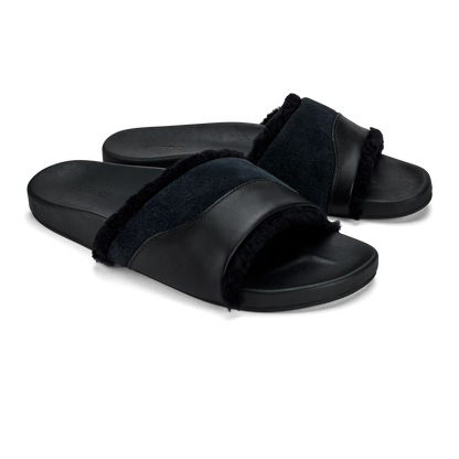 Hō‘ala Slide Women’s Slide Slipper Sandals - Black | Women OluKai for sale