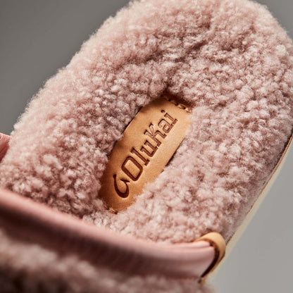 Pūpū Mua Women’s Shearling Mule Slipper - Pink Sea Salt | Women OluKai on sale