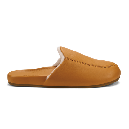 Kōnea Women’s Leather Slipper Mules - Saddle | Women OluKai discount