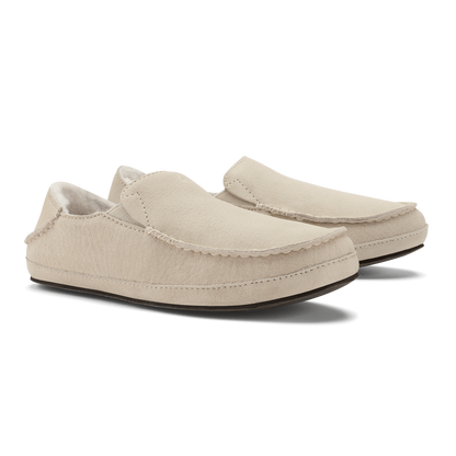 Nohea Women's Leather Slippers - Bone | Women OluKai sale