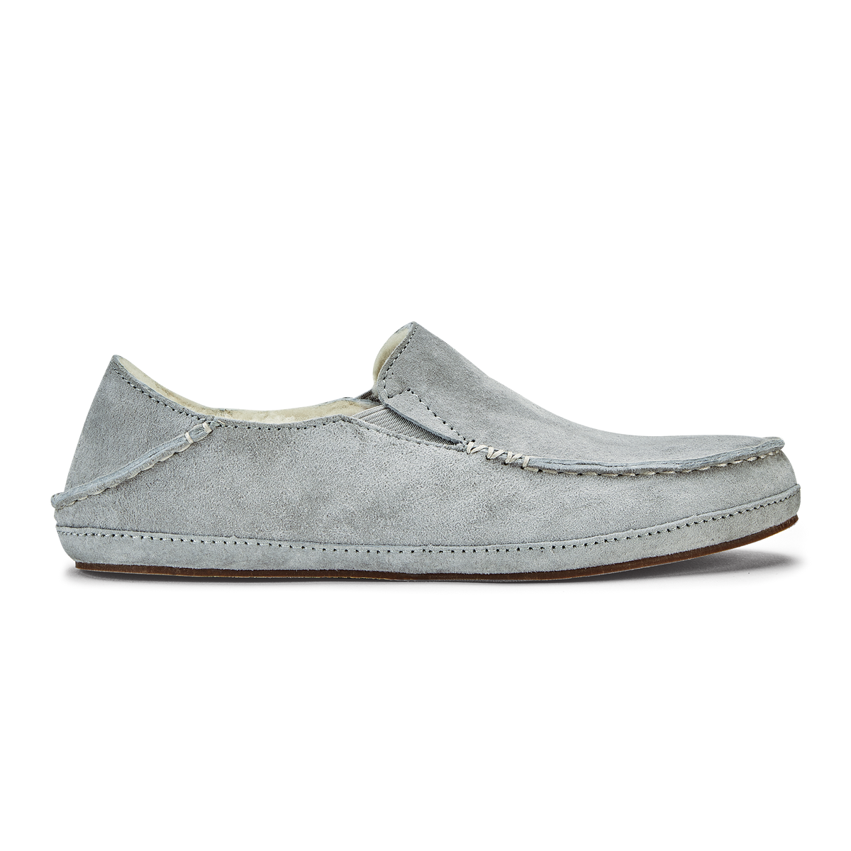 Nohea Women's Leather Slippers - Pale Grey | Women OluKai for sale