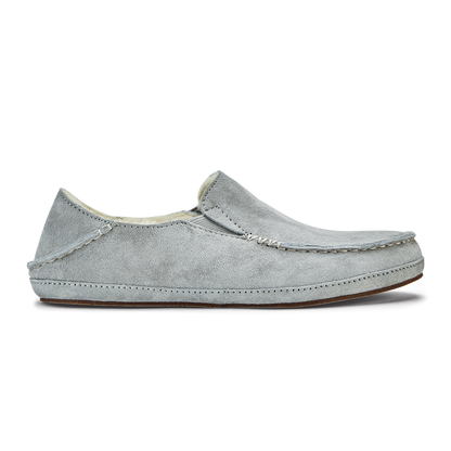 Nohea Women's Leather Slippers - Pale Grey | Women OluKai for sale