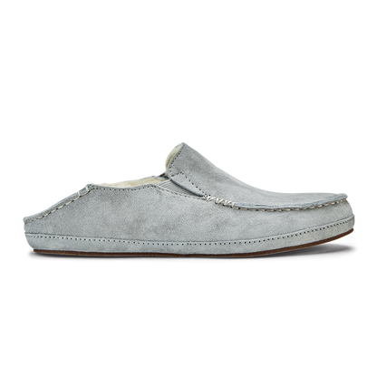 Nohea Women's Leather Slippers - Pale Grey | Women OluKai for sale