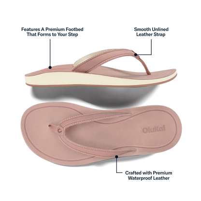 Southshore Women’s Waterproof Leather Sandals - Soft Pink | Women OluKai sale