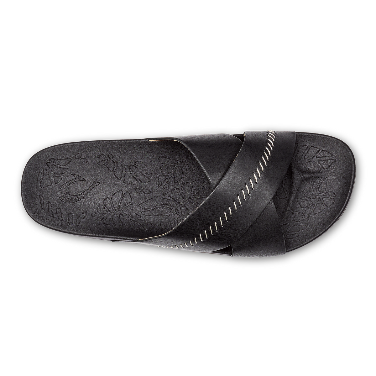 Kipe‘a ‘Olu Women‘s Slide Sandals - Black | Women OluKai for sale