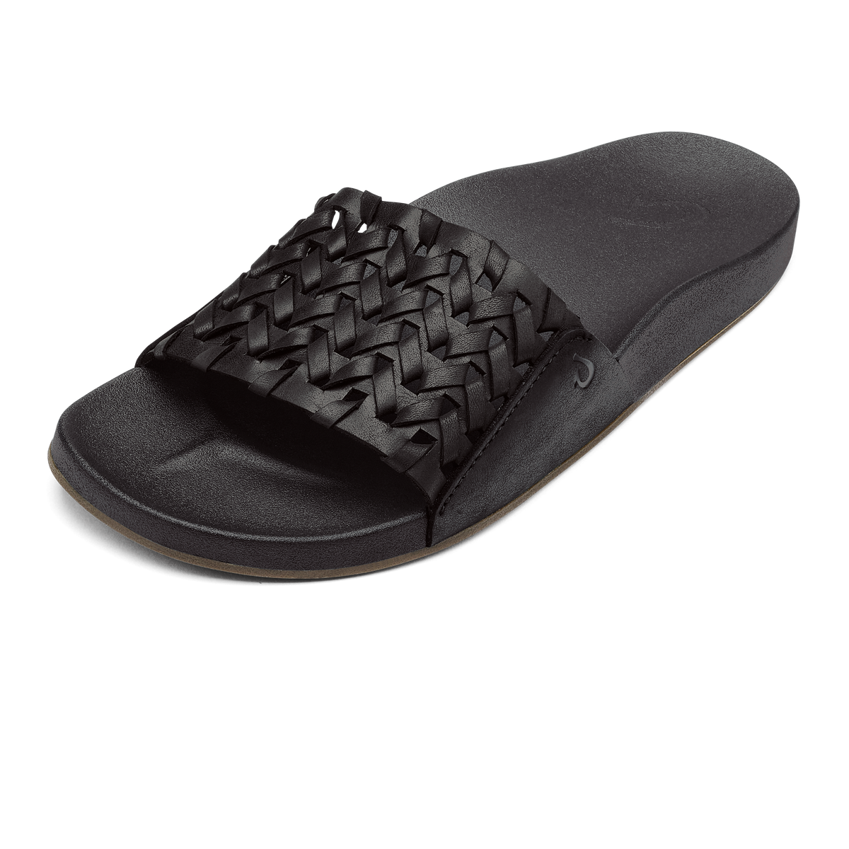 Kāmola Women’s Leather Slide Sandals - Black | Women OluKai cheap