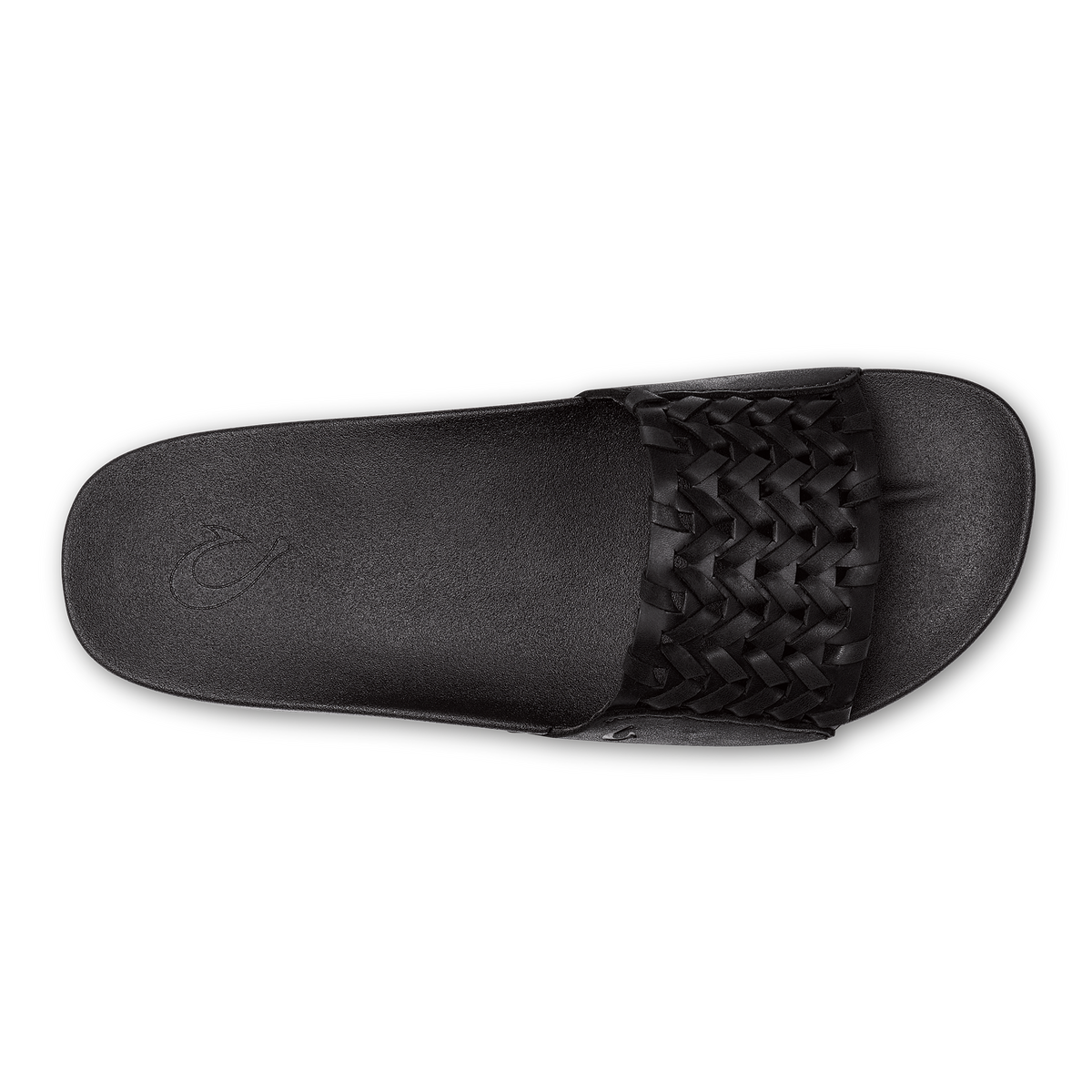 Kāmola Women’s Leather Slide Sandals - Black | Women OluKai cheap