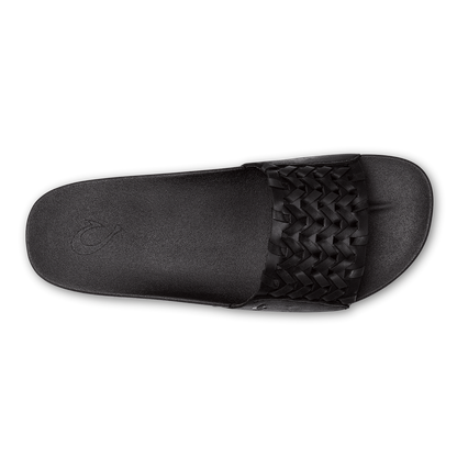 Kāmola Women’s Leather Slide Sandals - Black | Women OluKai cheap