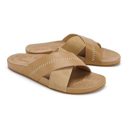 Kipe‘a ‘Olu Women‘s Slide Sandals - Warm Sand | Women OluKai sale