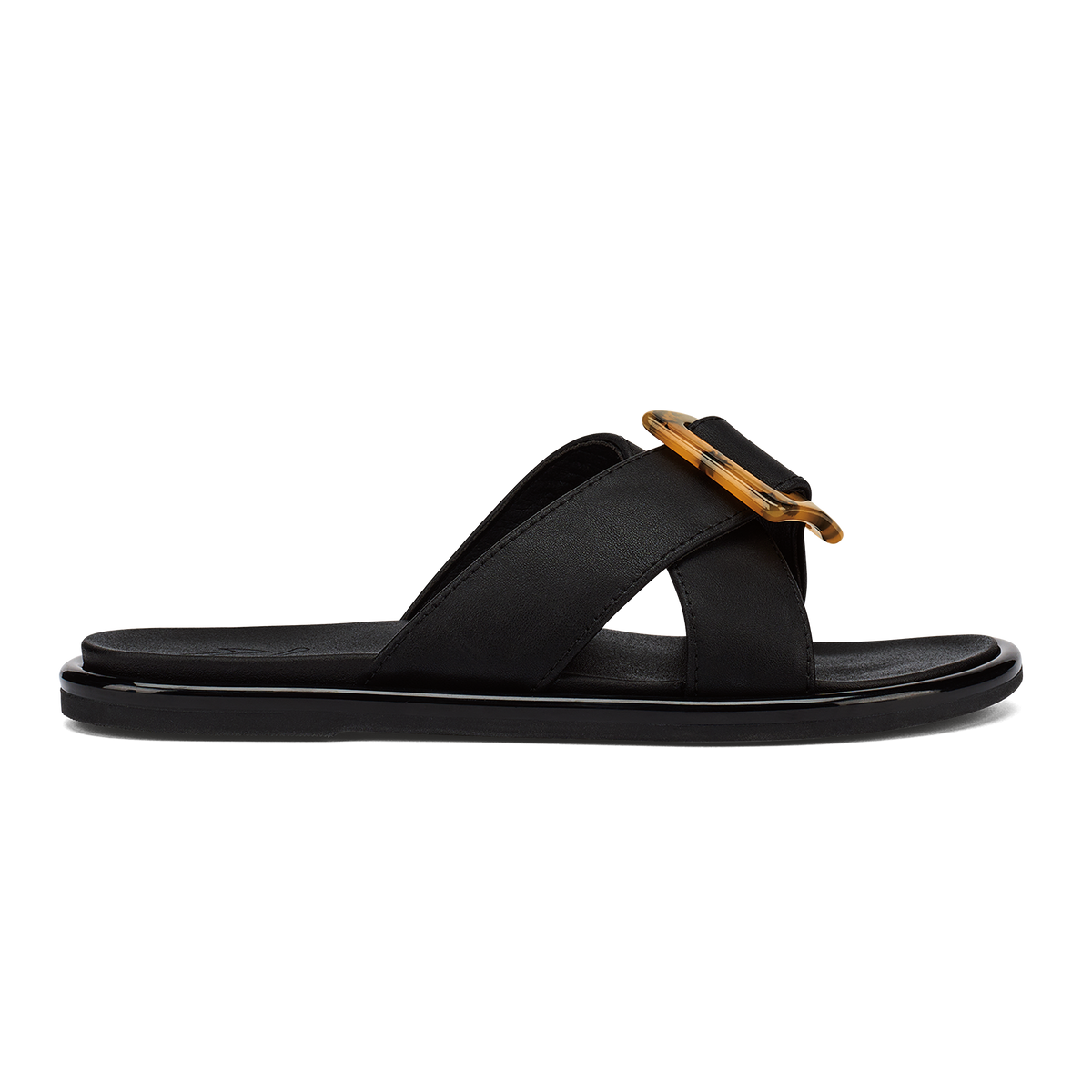 La‘i Slide Women’s Slide Beach Sandals - Black | Women OluKai online