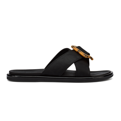 La‘i Slide Women’s Slide Beach Sandals - Black | Women OluKai online