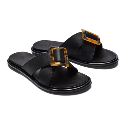 La‘i Slide Women’s Slide Beach Sandals - Black | Women OluKai online