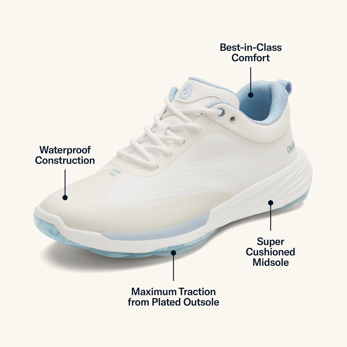 Mākena Women’s Waterproof Golf Shoes - Bright White | Women OluKai sale