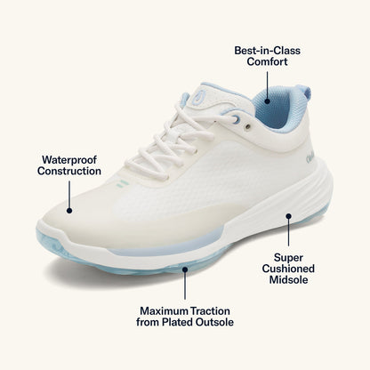 Mākena Women’s Waterproof Golf Shoes - Bright White | Women OluKai sale