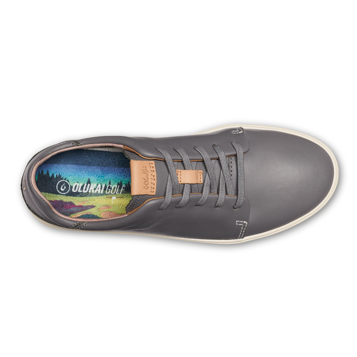 Wailea Women’s Waterproof Leather Golf Shoes - Stone | Women OluKai near me